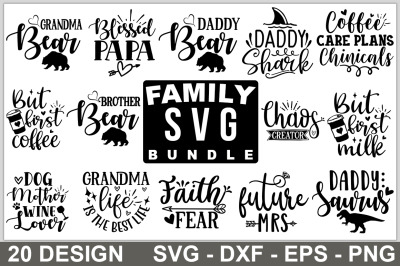 Family SVG Bundle, Family Quotes