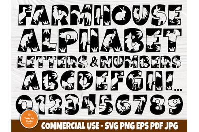 Alphabet SVG, Farmhouse Alphabet svg, animal print letters