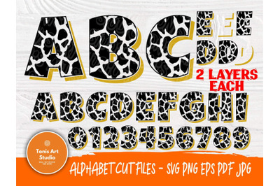 Leopard Font SVG, Leopard Alphabet, Cheetah Font