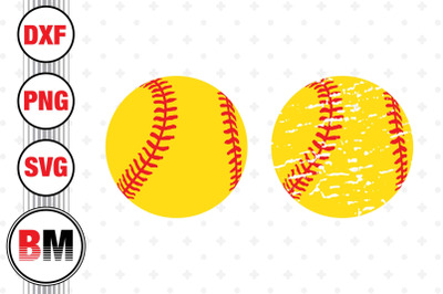 Baseball&2C; Distressed Baseball SVG&2C; PNG&2C; DXF Files