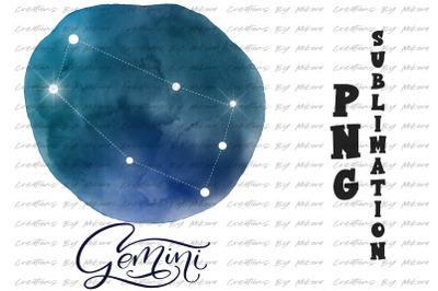 Gemini Constellation Sublimation Digital PNG