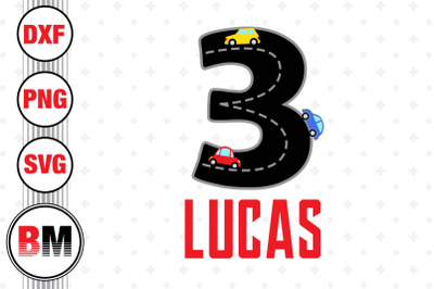 3rd Birthday Racing SVG, PNG, DXF Files