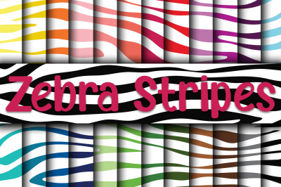 Zebra Stripes Digital Papers
