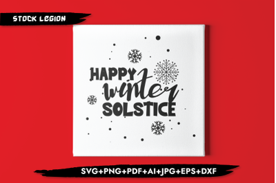 Happy Winter Solstice SVG