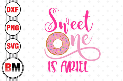 Sweet One Birthday Donut SVG, PNG, DXF Files