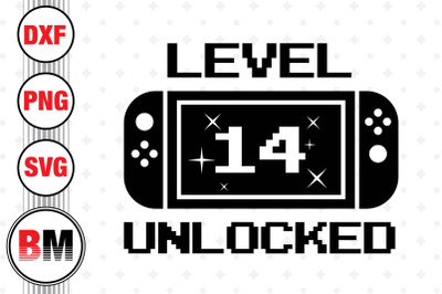 Level 14 Unlocked SVG, PNG, DXF Files