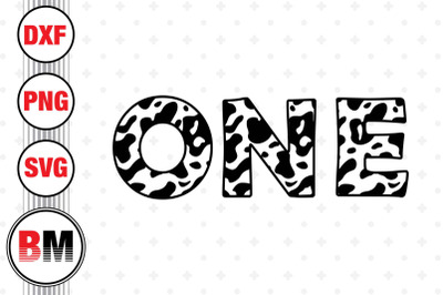 One Birthday Cow SVG&2C; PNG&2C; DXF Files