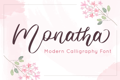 Monatha - Modern Calligraphy Font