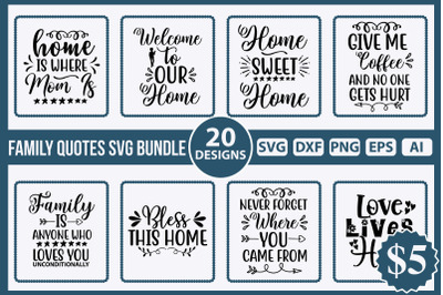 Family quotes SVG Bundle svg cut file