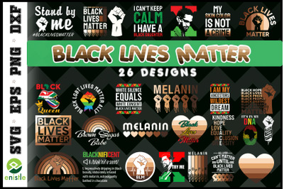 Back Lives Matter Bundle SVG 26 Designs