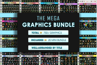 The Mega bundle Graphics Designs 750+ Files