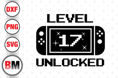 Level 17 Unlocked SVG&2C; PNG&2C; DXF Files