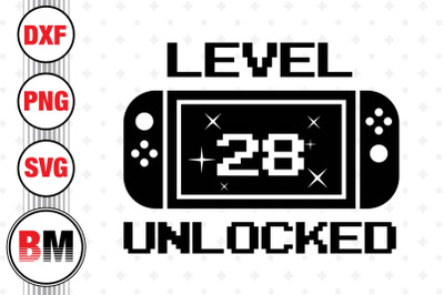 Level 28 Unlocked SVG&2C; PNG&2C; DXF Files