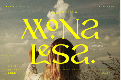 Monalesa - New Vintage Typeface