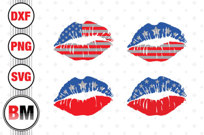 Lip US Flag SVG&2C; PNG&2C; DXF Files