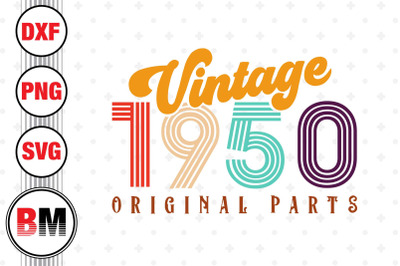 Vintage 1950 SVG, PNG, DXF Files