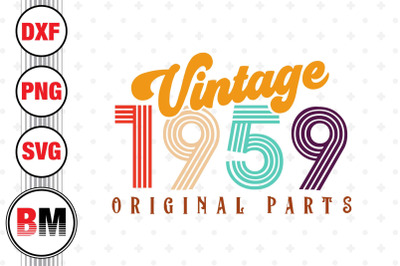 Vintage 1959 SVG, PNG, DXF Files