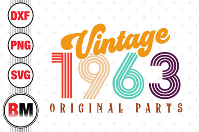 Vintage 1963 SVG, PNG, DXF Files