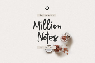 Million Notes | Handwritten Script
