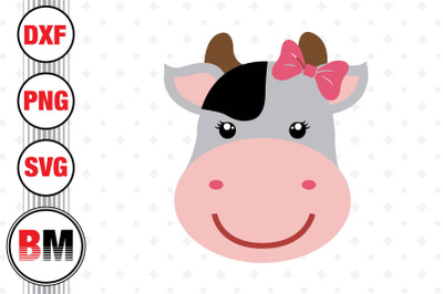 Cow Head SVG, PNG, DXF Files