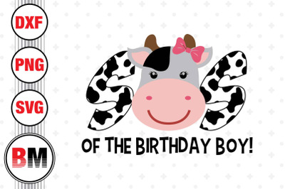 Sis of the Birthday Boy Cow SVG, PNG, DXF Files