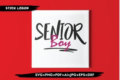 Senior Boy SVG