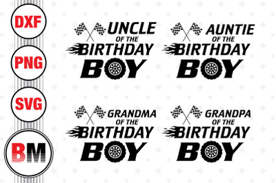 Birthday Boy Family Racing SVG, PNG, DXF Files