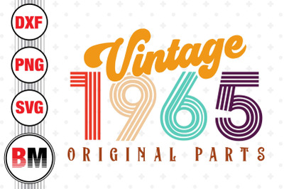 Vintage 1965 SVG, PNG, DXF Files
