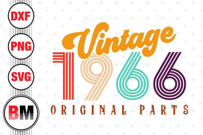 Vintage 1966 SVG, PNG, DXF Files