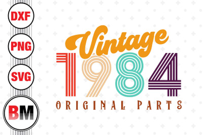 Vintage 1984 SVG, PNG, DXF Files