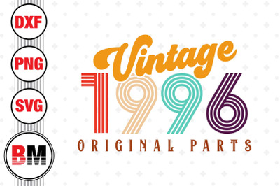 Vintage 1996 SVG, PNG, DXF Files