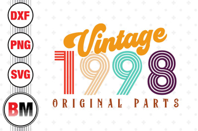 Vintage 1998 SVG, PNG, DXF Files