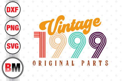 Vintage 1999 SVG, PNG, DXF Files