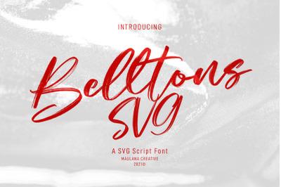 Belltons Brush Font