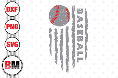 Baseball US Flag SVG&2C; PNG&2C; DXF Files