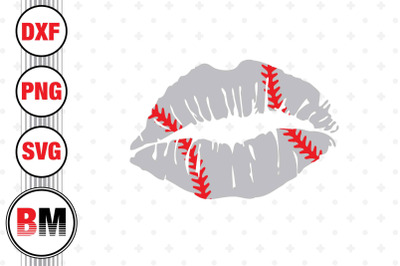 Lip Baseball SVG&2C; PNG&2C; DXF Files