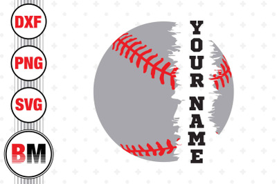 Baseball Custom Name SVG&2C; PNG&2C; DXF Files