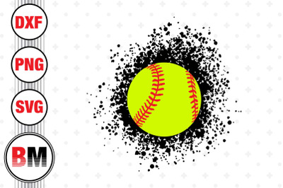 Dirt Softball SVG&2C; PNG&2C; DXF Files