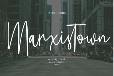 Marxistown Script Font