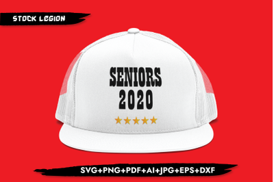 Seniors 2020 Stars SVG