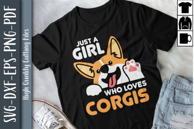 Just a Girl Who Loves Corgis Dog Lover