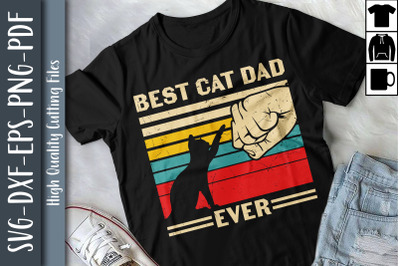 Best Cat Dad Ever Funny Cat Father Day