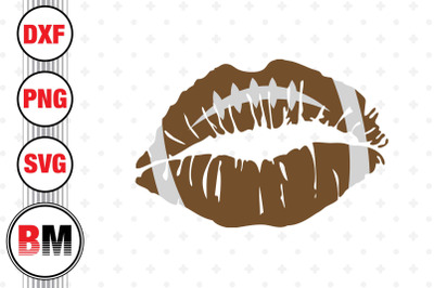 Lip Football SVG&2C; PNG&2C; DXF Files