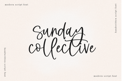 Sunday Collective - Handwritten Script Font