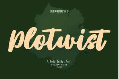 Plotwist Handwritten Script Font