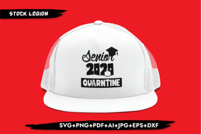 Senior 2020 Quarantine Mask SVG