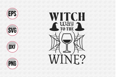 witch way to the wine svg.