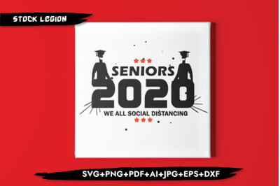 Seniors 2020 Social Distancing SVG