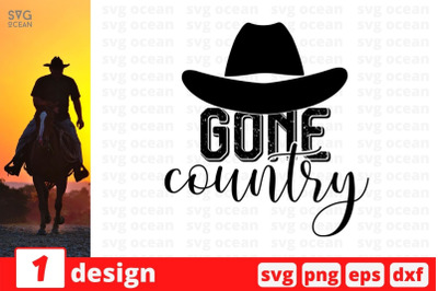 Gone country SVG Cut File