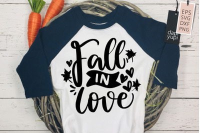 Fall In Love SVG Autumn Quotes